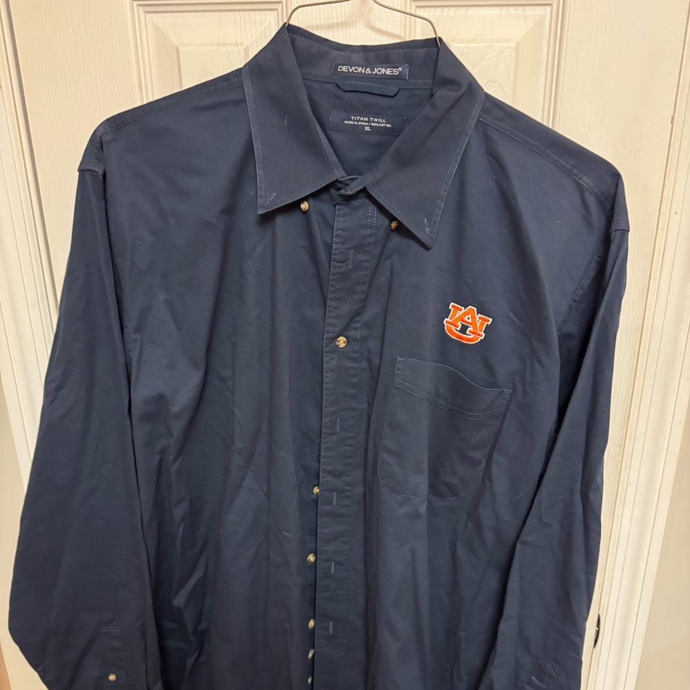 Devin and Jones Auburn Tiger Button Down XL